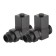 Set of design-valules Royal Thermo Cube, Direct, 1/2 ", black