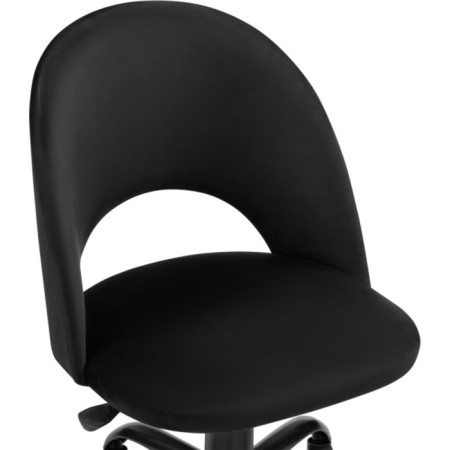 Computer chair Irre Metal/velor, black 56x60x87 cm-4