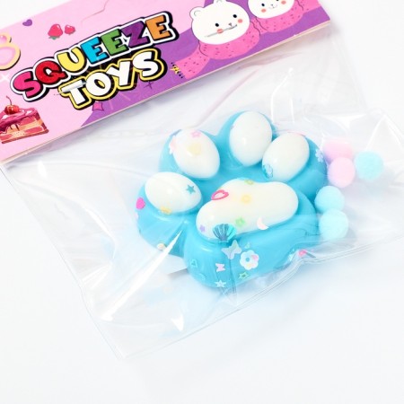 Squish anti -stress - toy "cat foot", mix-8