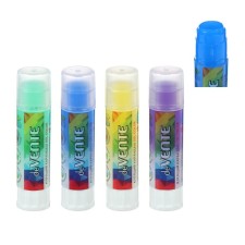 Magic-based glue, based on PVP, 15 g, Devente Color Gel, gel (light application, disappearing color indicator), mix x 4 colors, cardboard box