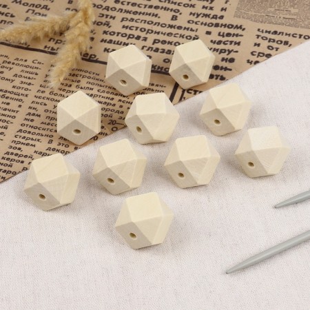 A set of beads for Macrame "Multicarrier", D = 25 mm, 10 pcs-1