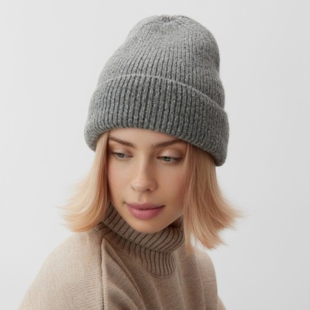 Women's hat minku, dark gray color, rr 56-58