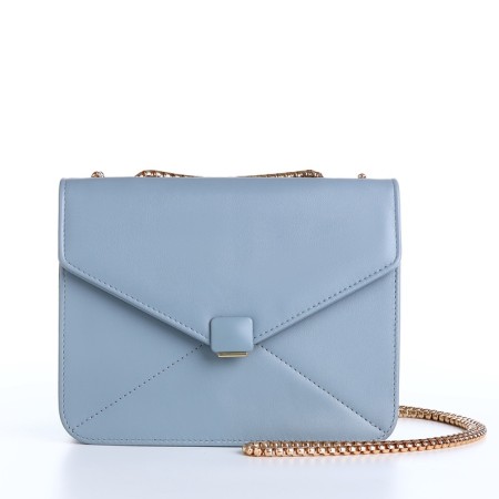 Women's bag on magnet, small size, blue color-7