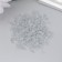 Glass 8/0 "Matte translucent. Gray" 10 g