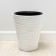 Kashpo for flowers with an insert "Dune", 19.5 l, white color