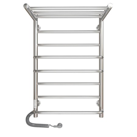 Electric towel "Sanprise" Euromix P8, 500x800 mm, with a shelf, left, chrome