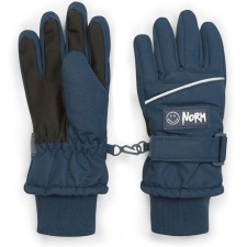 Baby gloves, size 14-15, dark blue color