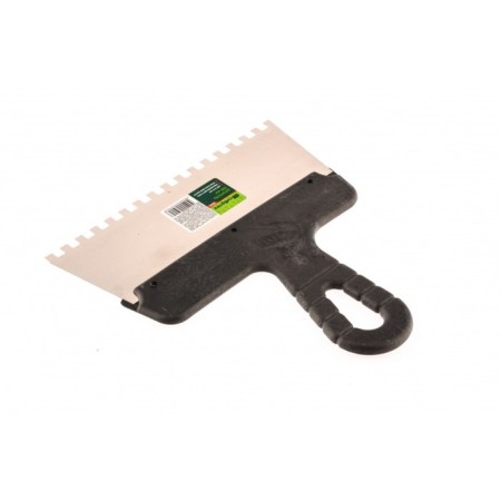 Spatula SIBRTTS 85464, 6x6 mm tooth, stainless steel, plastic handle, 200 mm-1
