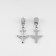 Automatic castle for metal zippers, No. 3, decorative, 10 pcs, Nickel color