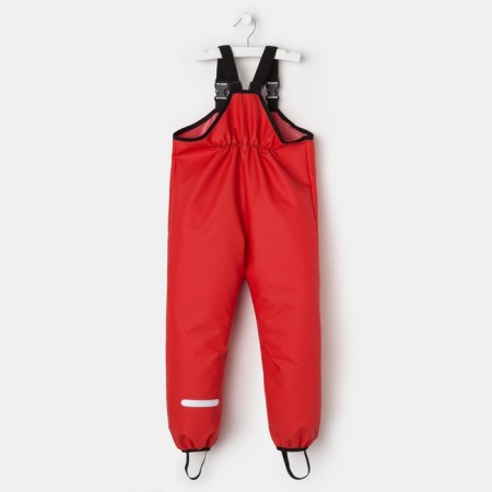 Semi -combines for children, waterproof, red color, height 110 cm-2