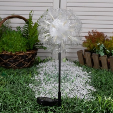 Garden lamp on the sunny battery "Block", 70 cm, 1 LED, glow white-1