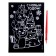 New Year's engraving "New Year! Animals at the Christmas tree ", with a color base
