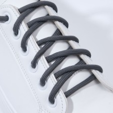 Shoes for shoes, steam, round, d = 5 mm, 90 cm, dark gray color