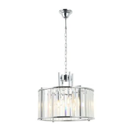 Crystal Suspend Crystal 4XE14 40W, size 40x40x52-150 cm, chromium color-1