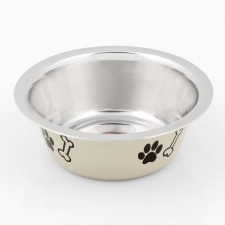Standard -colored bowl with print, 350 ml, beige