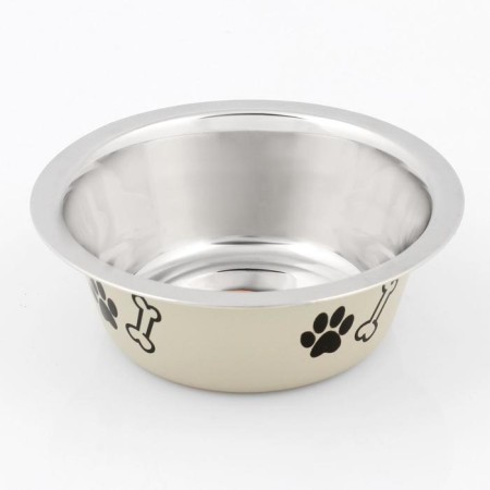 Standard -colored bowl with print, 350 ml, beige
