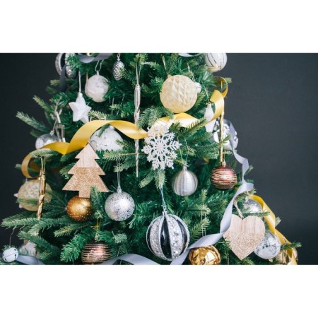 Jewelry decoration "Oblash - curl" (set 7 pcs) 19 cm, silver-3