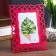 Photo frame plastic 10x15 cm "heart" raspberry 20.8x16 cm