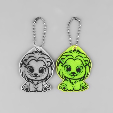 Reflective element "lion", bilateral, 4.5 × 6 cm, mix color-4