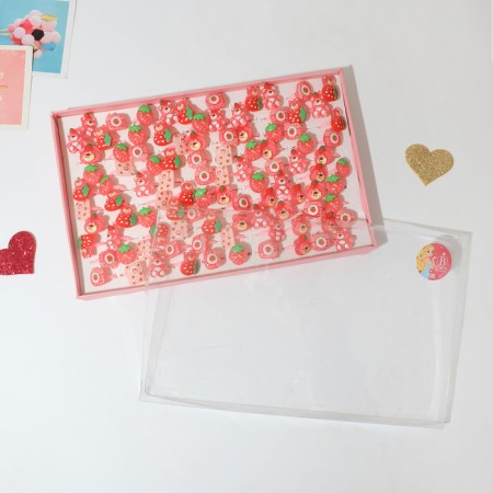 Children's ring "chosen" strawberry, shape mix, color of b-r-2