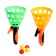 Game "Throw-Love", 2 cones, 4 balls
