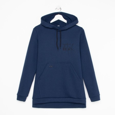 Female hoodies, blue color, size 44-6