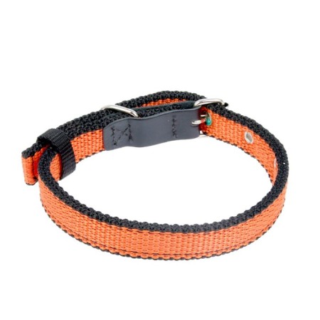 Collar of two-layer nylon zoonik, 31-45 x 2 cm Mix flowers-1