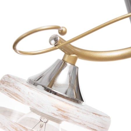 MIA chandelier 3x60W E27 gold, chrome 46x46x28cm-6