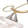 MIA chandelier 3x60W E27 gold, chrome 46x46x28cm