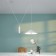 Suspended Technical P080PL-01W, 1HE27, 60W, 42x42x140 cm, white color