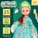 Classic doll "Malachite Princess", in a dress and a kokoshnik