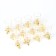 A gift set of glasses-frauds for 12 people, with a decanter 400 ml, glass 30 ml, gold
