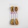Hellets hats, 1 mm and 2 mm, 7 m, 4 pcs, gold/silver color