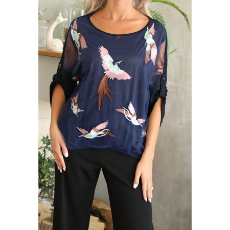Female jumper, size 42, blue color-2