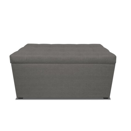 Puff with a lid and weighting, 800 × 400 × 420 mm, bingo velor, stone color