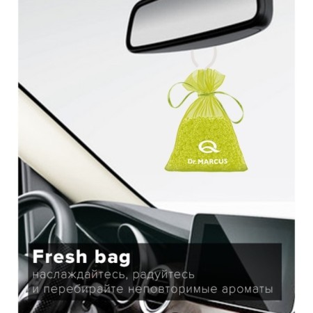 Fragrant Dr.Marcus Fresh Bag "Lemon", suspended, on a mirror, 20 g-1