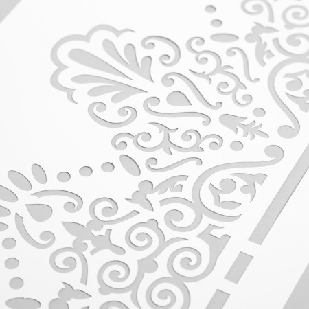 Plastic stencil "Acant" 24x16 cm-2