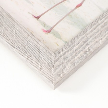 Photo frame Plastic 15x20 cm "Rombs. Tectura of wood" gray 23.5x18.5 cm-2
