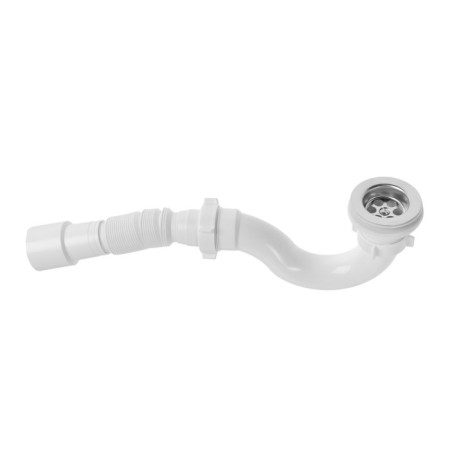 Siphon for shower pallet ORIO A-42589, 1 1/2 "x40 mm, with corrugation 40x40/50 mm
