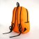 School backpack on a zipper, 4 pockets, color orange color