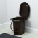 Bucket-loop, h = 40 cm, 17 l, with a removable pot, brown