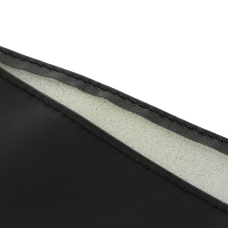 Shooting for the steering wheel, eco-leather, black, thread, needle, size S, 34-36 cm-3