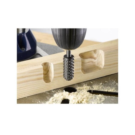 Basket cylindrical on wood KWB, 13x35 mm, shank d = 6 mm, carbon steel-1