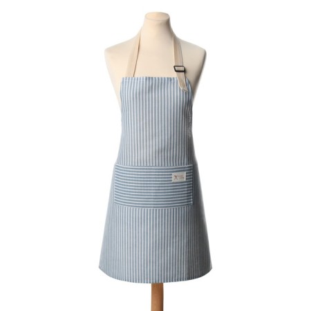 Apron of the Dolyana with a pocket, central blue, 70*65 ± 4cm, 100% HL, mobble-5