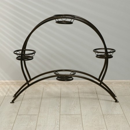 Flower stand, floor, 4 pots, d = 14 cm, bronze, "drum"-2