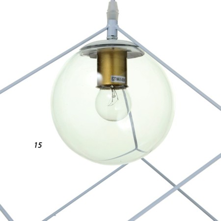 Lamp Bayerlux 2467/1wt E27 40W White 25x25x25-125 cm-4