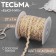 The braid of the finishing “Blutchik” with a gold thread, 5 mm, 27 ± 1 m, beige color