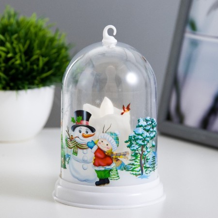 Nightlight "New Year's candle" LED from batteries 3haaa 9x9x12.5 cm Risalux