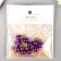 Decor for creativity plastic "Violet pearl with loop" set 10 pcs 1x1.2 cm