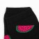 Women's terry socks "watermelon", black color, size 23-25